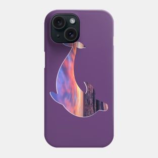 Bottlenose Dolphin - Ocean/Sky Silhouette Phone Case