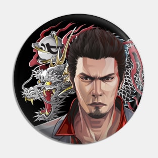 Kazuma Kiryu Yakuza Vector Pin