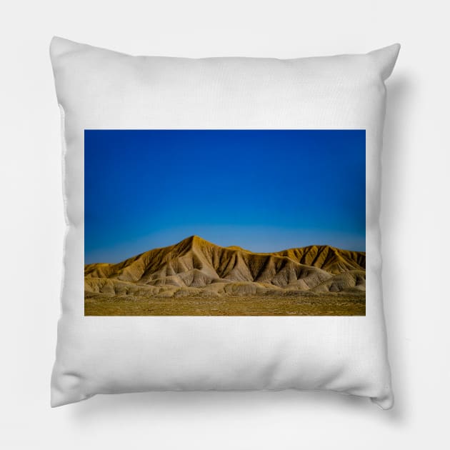 Sculpted Utah Hills, Blue Sky Pillow by BrianPShaw