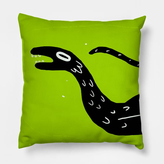 Nessie Pillow by flywithsparrows