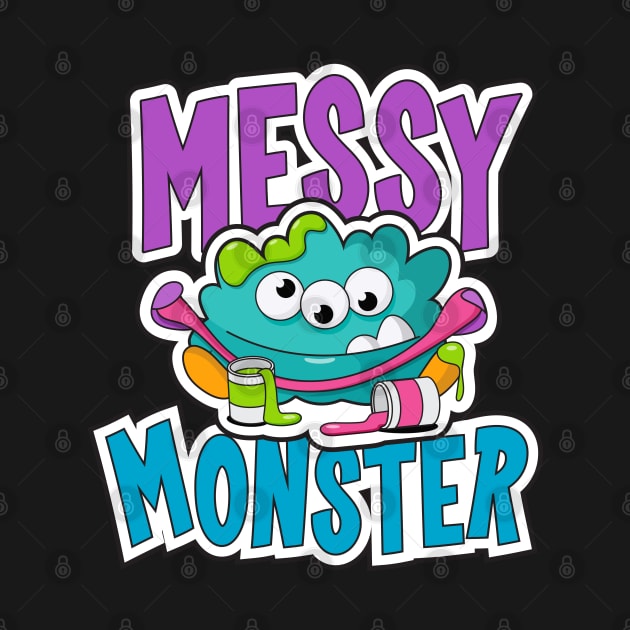 Messy Monster by Green Bean Design