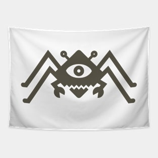 Diamond Spider Crab Dark Gray Tapestry