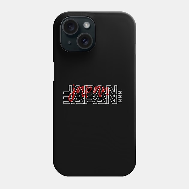 Japan Typhography Phone Case by ovistract