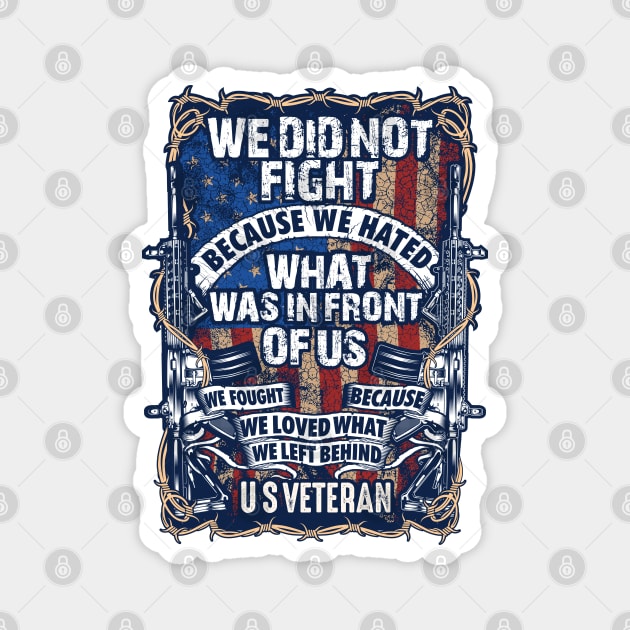 Why We Fight US Veteran Magnet by Mandra