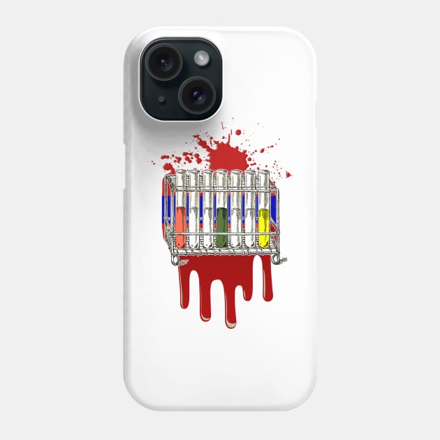 Test tubes Phone Case by Marccelus