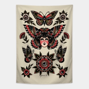 butterflies v2 Tapestry