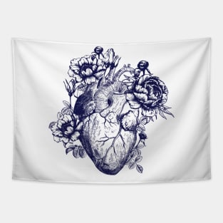 Heart Rose Vector Tshirt Tapestry