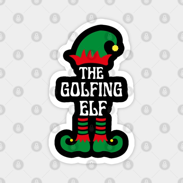 THE GOLFING ELF Magnet by ZhacoyDesignz