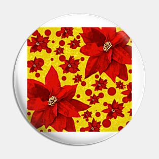 Poinsettia Red Pin