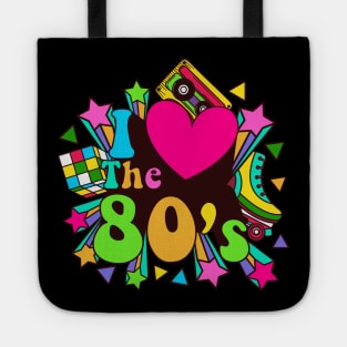 I love the 80s retro graphic nostalgic rad gift Tote