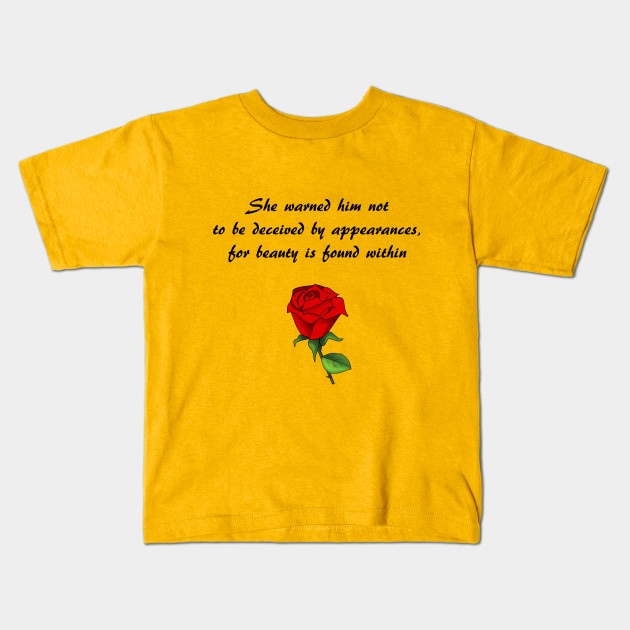 Beauty The Beast Quote Disney Kids T Shirt Teepublic