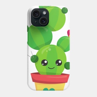 Cute Cactus, Green Cactus, Kawaii Cactus, Flowers Phone Case