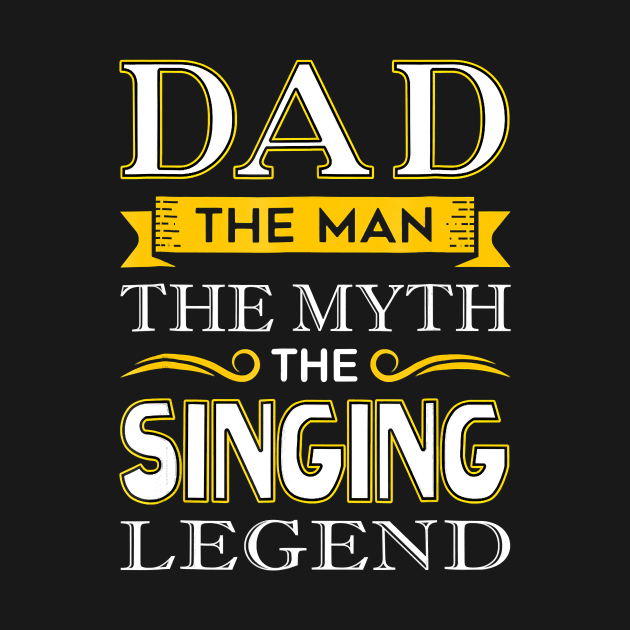 Mens Singing Dad  Gifts for Singer Dads by totemgunpowder