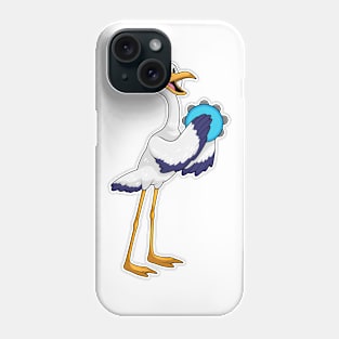 Stork as Musician with Tambourine Phone Case