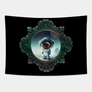 The Little Astronaut on a planet Tapestry