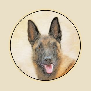 Belgian Malinois Painting - Cute Original Dog Art T-Shirt