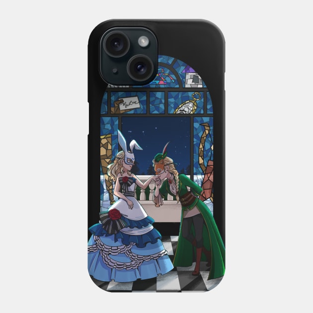 Alice & Robin (Cutout / Dark ver.) Phone Case by artsy_alice