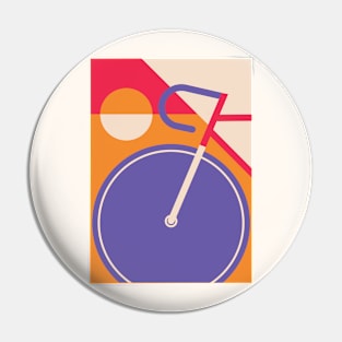 Modern Art Bicycle Cycling Graphic Pin