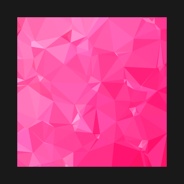 Persian Rose Pink Abstract Low Polygon Background by retrovectors