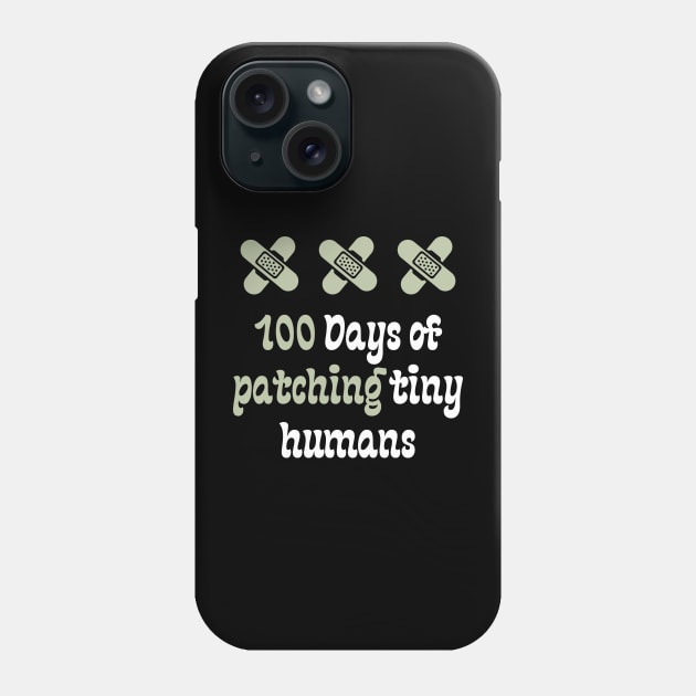 100 Days of patching tiny humans Phone Case by Teeport