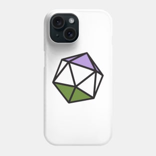 Genderqueer d20 Phone Case