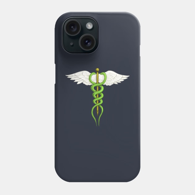 Caduceus Phone Case by Kristal Stittle