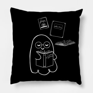 Reading Ghost 3 Pillow