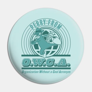 Perry of OWCA (2-Tone Teal on Teal) Pin