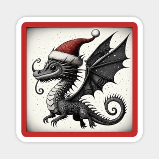 Christmas Dragon Magnet
