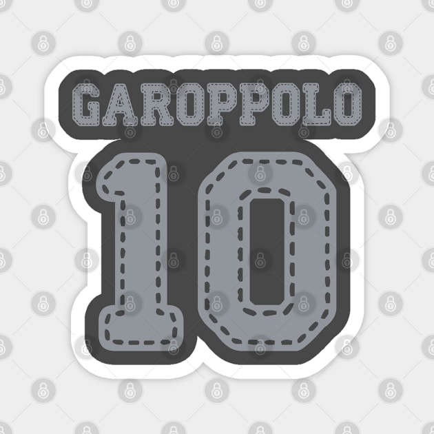 Jimmy Garoppolo 10 Magnet by ddesing