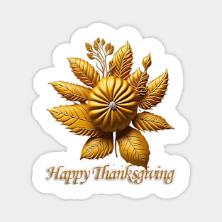 Happy Thanksgiving Greetings Magnet