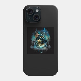 German Shepard Puppy doggy dog Sci-fi Phone Case