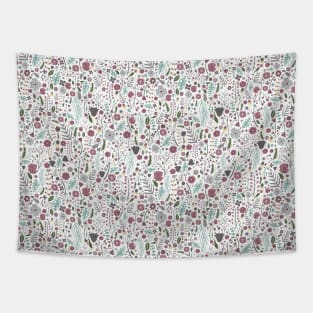 Winter floral pattern Tapestry