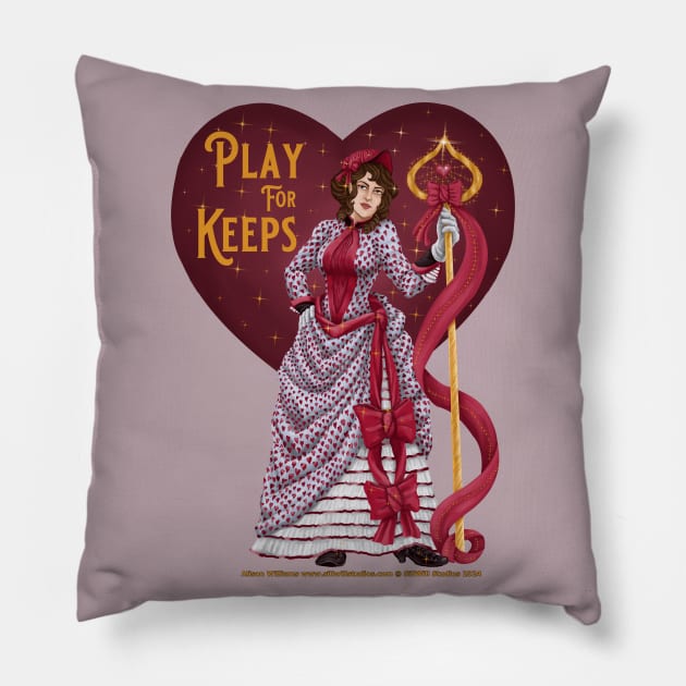 The Queen of Hearts Pillow by SillWill Studios