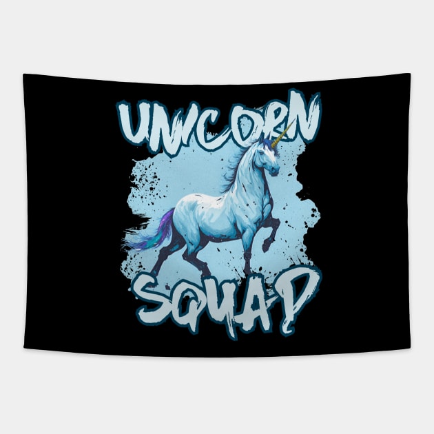 Unicorn Squad Tapestry by HUNTINGisLIFE