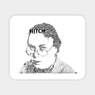 Christopher Hitchens text art Magnet