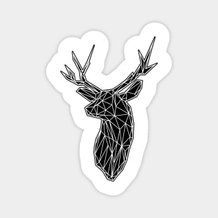 White Lines Stag Trophey Head Magnet