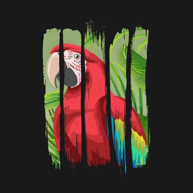 Colorful macaw by simbamerch