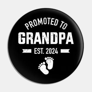 Promoted to grandpa 2024 for new baby shower fathers day Pin