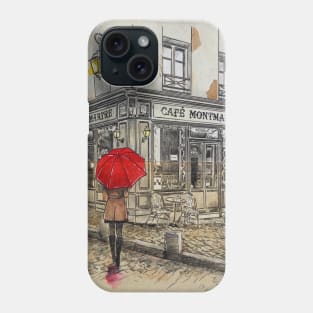 Cafe montmartre Phone Case