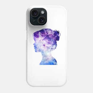 Purple Galaxy girl Phone Case