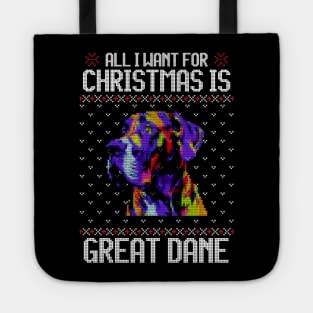 All I Want for Christmas is Great Dane - Christmas Gift for Dog Lover Tote