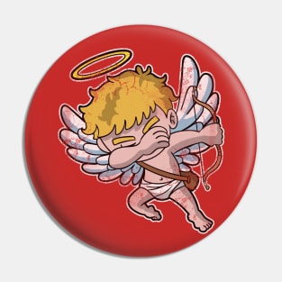 Dabbing Cupid Valentine's Day Pin