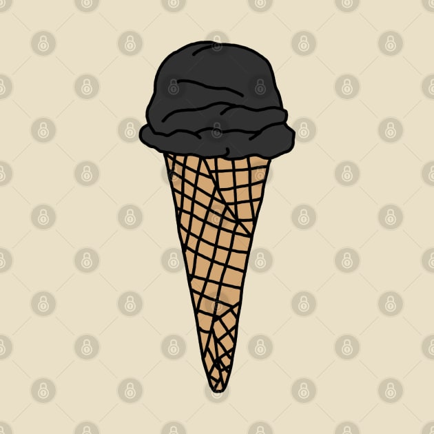 charcoal ice cream, black goth ice cream by smileyfriend