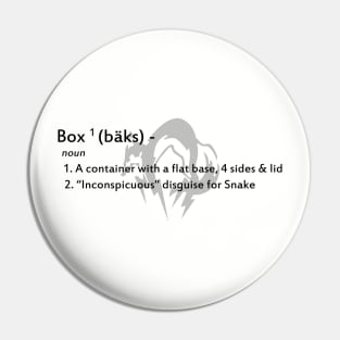 Box definition Pin