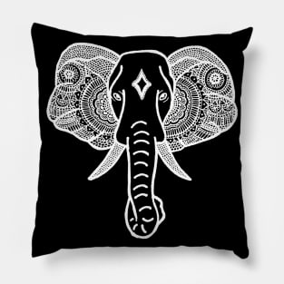 Elephant (Design on Front) Pillow