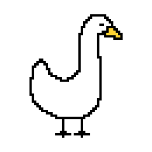 Pixelart White Goose T-Shirt