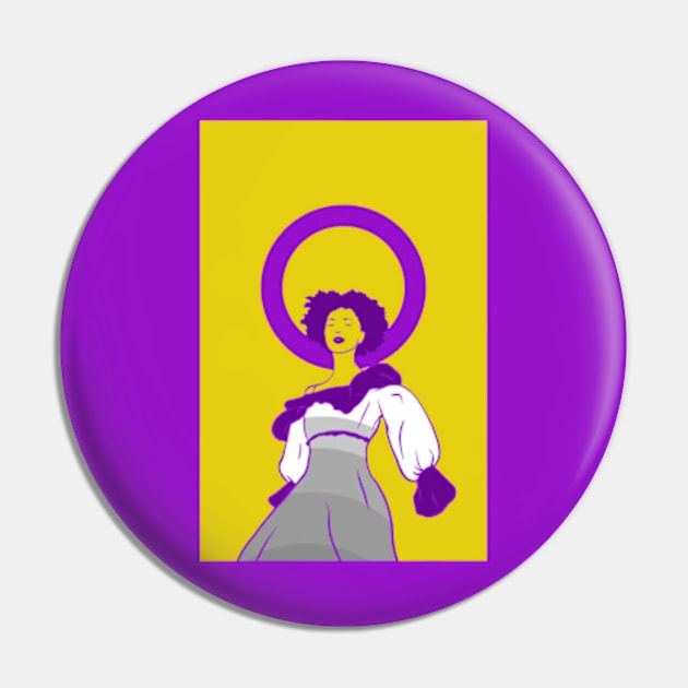 Intersex Pride Pin by AquaMockingbird