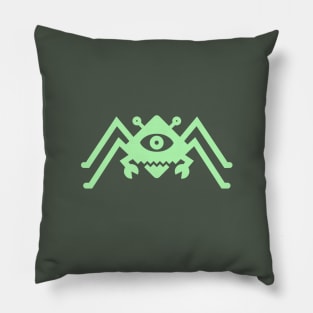 Diamond Spider Crab Pale Green Pillow