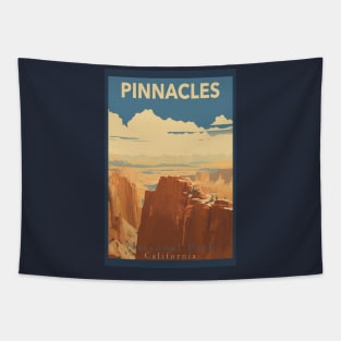 Pinnacles National Park Travel Poster Tapestry